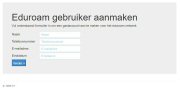 Eduroam Gastaccount Aanmaken